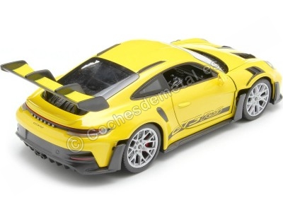 Cochesdemetal.es 2023 Porsche 911 (992) GT3 RS Amarillo 1:24 Welly 24122 2