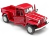 Cochesdemetal.es 1947 Jeep Willys Pickup Rojo 1:24 Welly 24116