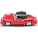 Cochesdemetal.es 1956 Porsche 356A Speedster 1600 Super Convertible Rojo 1:24 Welly 24106