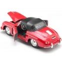 Cochesdemetal.es 1956 Porsche 356A Speedster 1600 Super Convertible Rojo 1:24 Welly 24106