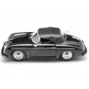 Cochesdemetal.es 1956 Porsche 356A Speedster 1600 Super Cabriolet Negro 1:24 Welly 24106