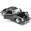 Cochesdemetal.es 1956 Porsche 356A Speedster 1600 Super Cabriolet Negro 1:24 Welly 24106