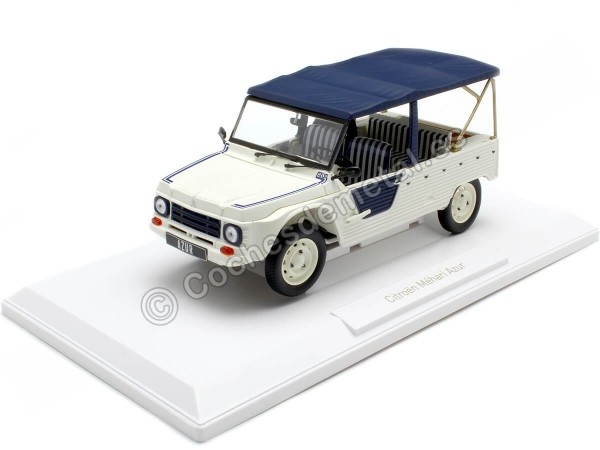 Cochesdemetal.es 1983 Citroen Méhari Azur Blanco/Azul 1:18 Norev 181800