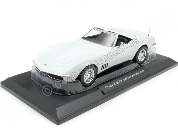 Cochesdemetal.es 1969 Chevrolet Corvette Stingray Convertible Blanco Can Am 1:18 Norev 189038