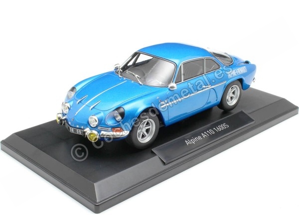 Cochesdemetal.es 1972 Alpine A110 1600S Azul Metalizado con Logo Lateral 1:18 Norev 185307