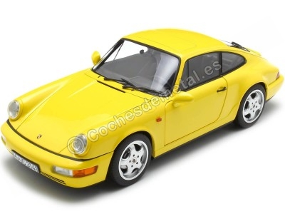 Cochesdemetal.es 1992 Porsche 911 (964) Carrera 2 Amarillo 1:18 Norev HQ 187328