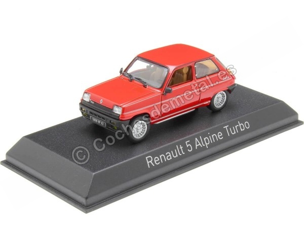 Cochesdemetal.es 1983 Renault 5 R5 Alpine Turbo Rojo 1:43 Norev 510518