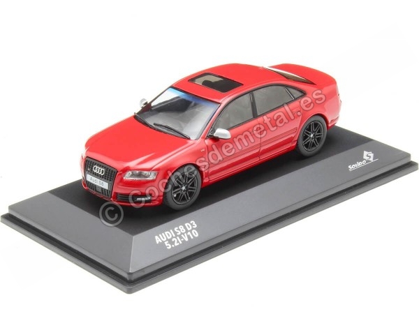 Cochesdemetal.es 2010 Audi S8 (D3) Rojo 1:43 Solido S4313304