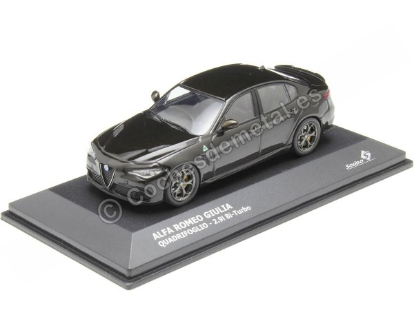 Cochesdemetal.es 2019 Alfa Romeo Giulia Quadrifoglio Negro 1:43 Solido S4313107