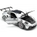 Cochesdemetal.es 2022 Porsche 911 GT3 RS con Pack Weissach GT Plateado/Negro 1:18 Norev 187366