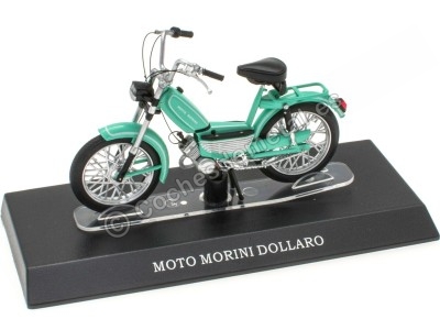 Cochesdemetal.es 1980 Moto Morini Dollaro Verde Menta "Passione Motorini" 1:18 Editorial Salvat MOTO07 2