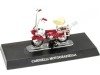 Cochesdemetal.es 1973 Carnielli Motograziella Rojo / Blanco "Passione Motorini" 1:18 Editorial Salvat Moto22