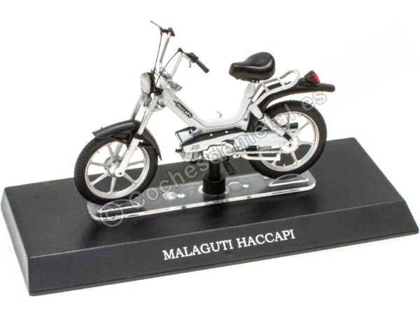 Cochesdemetal.es 1980 Malaguti Haccapi Blanco/Negro "Passione Motorini" 1:18 Editorial Salvat MOTO24