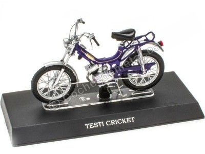 Cochesdemetal.es 1971 Testi Cricket Púrpura "Passione Motorini" 1:18 Editorial Salvat MOTO25