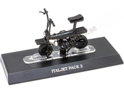 Cochesdemetal.es 1986 Italjet Pack 2 Negro "Passione Motorini" 1:18 Editorial Salvat MOTO29 2