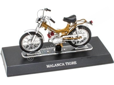 Cochesdemetal.es 1972 Malanca Tigre Dorado/Plateado "Passione Motorini" 1:18 Editorial Salvat MOTO32 2