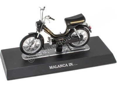 Cochesdemetal.es 1980 Malanca In… Negro/Dorado "Passione Motorini" 1:18 Editorial Salvat MOTO34