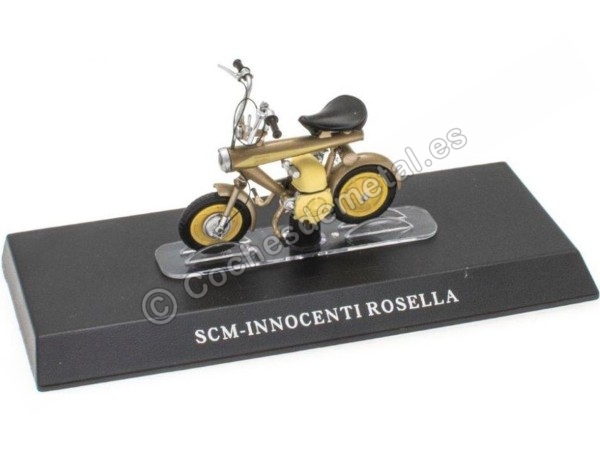 Cochesdemetal.es 1966 SCM-Innocenti Rosella Dorado "Passione Motorini" 1:18 Editorial Salvat MOTO37