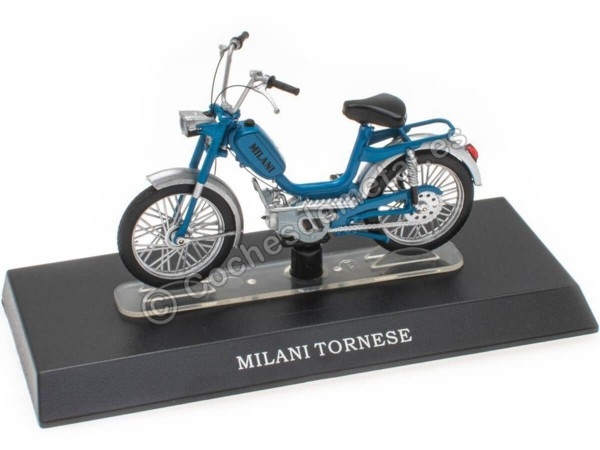 Cochesdemetal.es 1979 Milani Tornese Azul/Plateado "Passione Motorini" 1:18 Editorial Salvat MOTO47