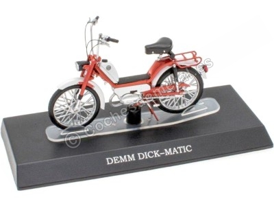 Cochesdemetal.es 1972 Demm Dick-Matic Blanco/Rojo "Passione Motorini" 1:18 Editorial Salvat MOTO50