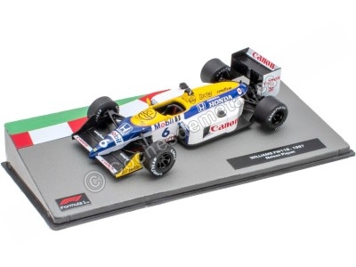 Cochesdemetal.es 1987 Williams FW11B Nº6 Nelson Piquet Campeón del Mundo 1:43 Editorial Salvat ABF1M054A