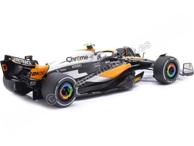 Cochesdemetal.es 2023 McLaren MCL60 Nº4 Lando Norris GP F1 Gran Bretaña 1:18 Solido S1811201 2