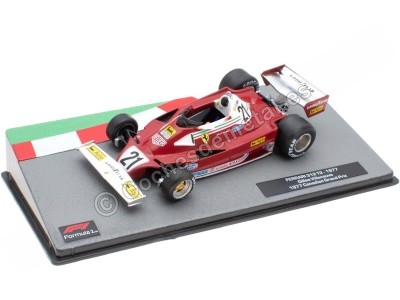 Cochesdemetal.es 1977 Ferrari 312 T2 Nº21 Gilles Villeneuve GP F1 Canada 1:43 Editorial Salvat ABF1M045A