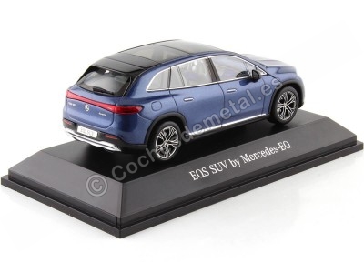 Cochesdemetal.es 2022 Mercedes-Benz Eqs SUV (x296) Ligne d'art électrique Azul Sodalite 1:43 Édition de concessionnaire 2