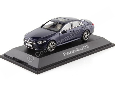 Cochesdemetal.es 2018 Mercedes-Benz CLS (C257) Azul Metalizado Cavansite 1:43 Dealer Edition B66960543