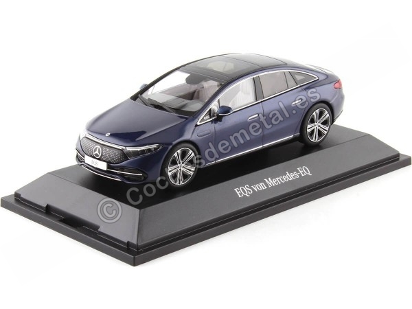 Cochesdemetal.es 2021 Mercedes-Benz EQS (V297) Azul Sodalite 1:43 Dealer Edition B66960571