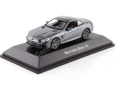 Cochesdemetal.es 2016 Mercedes-Benz SL Convertible (R231) Gris Selenite 1:43 Dealer Edition B66960532