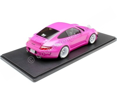 Cochesdemetal.es 2023 Porsche 911 (997) RWB Rauh-Welt Rosa Metalizado 1:18 IXO Models 18CMC167.22 2