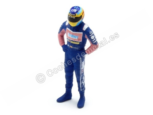 Cochesdemetal.es 2021 Figura Fernando Alonso Piloto F1 Equipo Alpine 1:43 Cartrix CT079