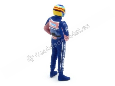 Cochesdemetal.es 2021 Figura Fernando Alonso Piloto F1 Equipo Alpine 1:43 Cartrix CT079 2