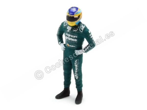 Cochesdemetal.es 2023 Figura Fernando Alonso Piloto F1 Equipo Aston Martin 1:43 Cartrix CT080