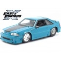 Cochesdemetal.es 1989 Ford Mustang GT Fast & Furious "Fast X" Azul/Negro 1:24 Jada Toys 34922 253203098