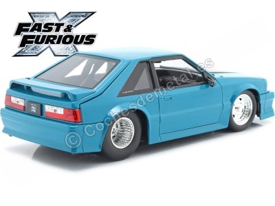 Cochesdemetal.es 1989 Ford Mustang GT Fast & Furious "Fast X" Azul/Negro 1:24 Jada Toys 34922 253203098 2