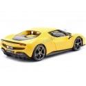 Cochesdemetal.es 2021 Ferrari 296 GTB Hybrid 830HP V6 Amarillo 1:18 Bburago 16018