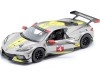 Cochesdemetal.es 2020 Chevrolet Corvette C8.R 6.2L V8 Nº4 Presentation Car Plateado/Amarillo 1:24 Bburago 18-28024