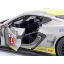 Cochesdemetal.es 2020 Chevrolet Corvette C8.R 6.2L V8 Nº4 Presentation Car Plateado/Amarillo 1:24 Bburago 18-28024