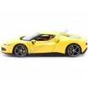 Cochesdemetal.es 2021 Ferrari 296 GTB Hybrid 830HP V6 Amarillo 1:18 Bburago 16018