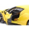 Cochesdemetal.es 2021 Ferrari 296 GTB Hybrid 830HP V6 Amarillo 1:18 Bburago 16018