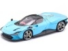 Cochesdemetal.es 2022 Ferrari Daytona SP3 + Vitrina Baby Blue 1:18 Bburago Signature Series 16920