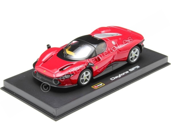 Cochesdemetal.es 2022 Ferrari Daytona SP3 Cerrado Rojo Corsa 1:43 Bburago Signature Series 18-36914