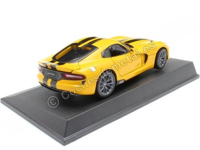 Cochesdemetal.es 2013 Dodge Viper SRT GTS Amarillo/Negro 1:18 Maisto 31128 2