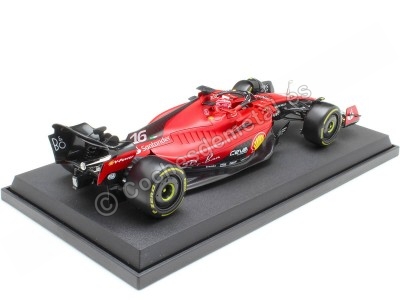 Cochesdemetal.es 2023 Scudería Ferrari F1 SF-23 Nº16 Charles Leclerc GP F1 Singapur 1:18 Bburago 16812L 2