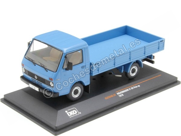 Cochesdemetal.es 1978 Camión Volkswagen VW LT 28 Pick-Up Azul 1:43 IXO Models CLC554N.22