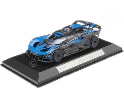 Cochesdemetal.es 2020 Bugatti Bolide W16.4 Azul/Grafito 1:43 Bburago Signature Series 18-38306