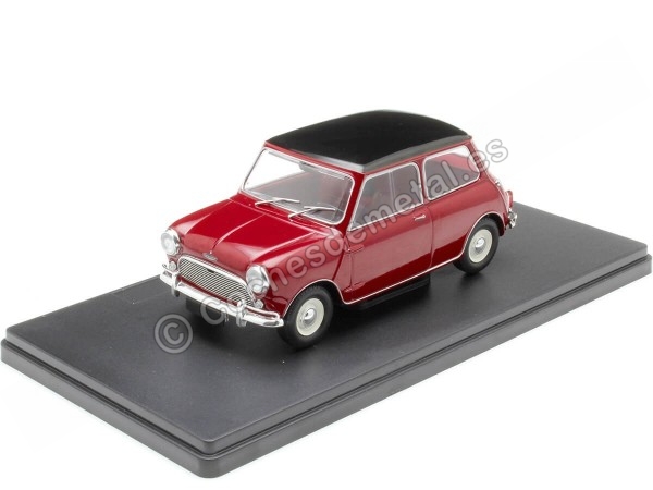 Cochesdemetal.es 1973 Austin Mini Cooper S Granate/Negro "Coches Inolvidables" 1:24 Editorial Salvat ES55