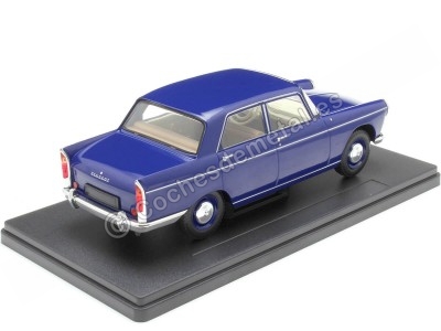 Cochesdemetal.es 1962 Peugeot 404 Sedan Azul Oscuro "Coches Inolvidables" 1:24 Editorial Salvat ES44 2